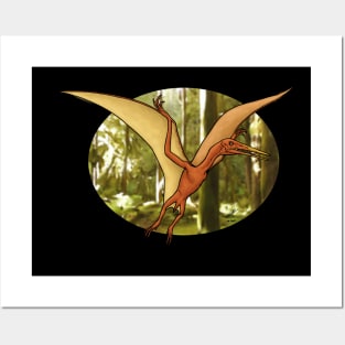 Pterodactylus, raven of the Jurassic Posters and Art